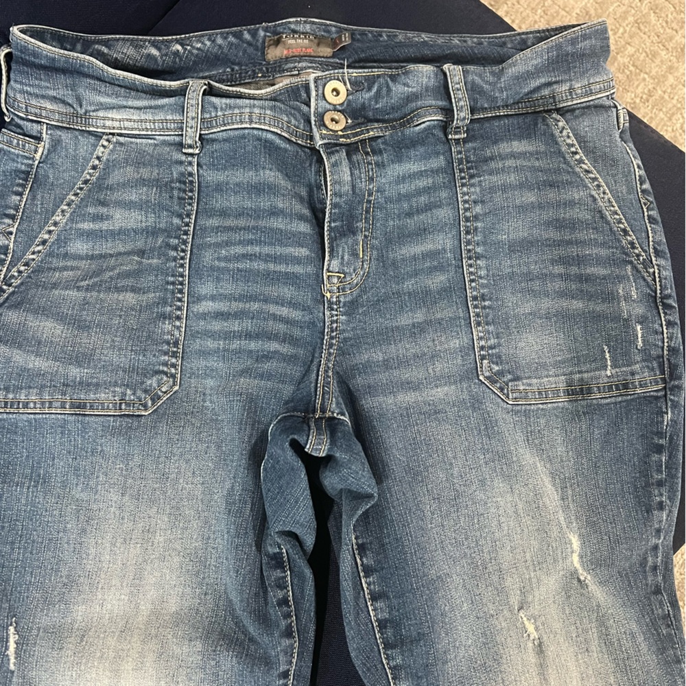 Torrid, vintage stretch wide leg jeans, size 14